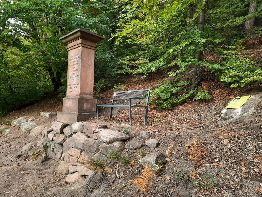 Loblochstein Bank Schild